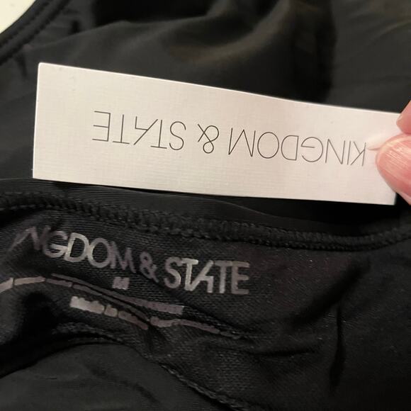 Boho Fringe Bikini Swimsuit Top in Black Size Small - Picture 5 of 7